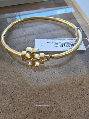 Tory Burch Gold Logo Choker Necklace